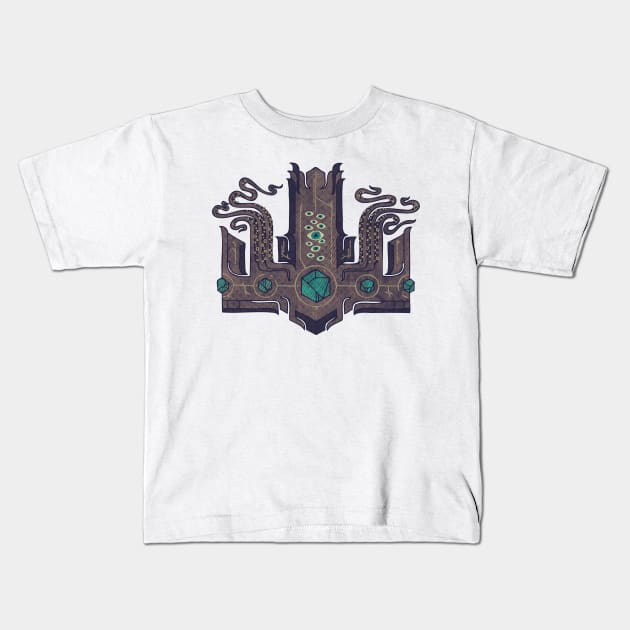 the crown of cthulhu 1 Kids T-Shirt by againstbound